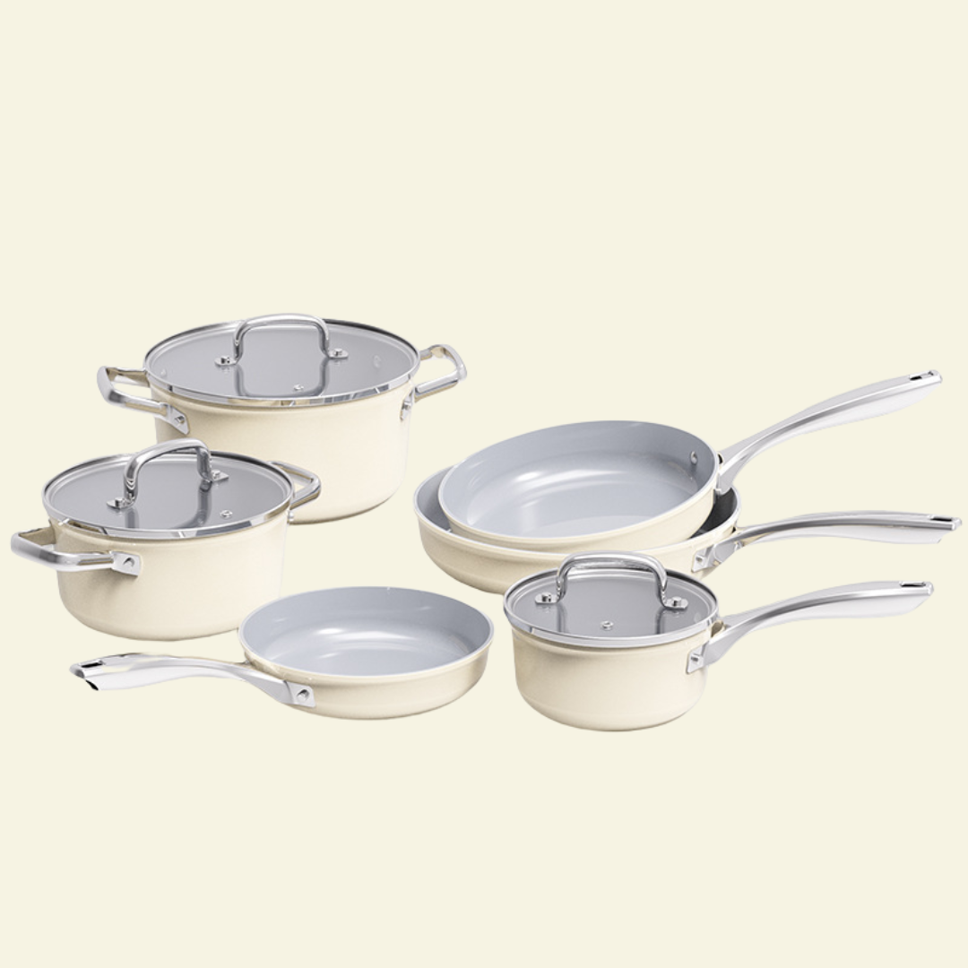 Lot de 9 Ustensiles de Cuisine en Céramique