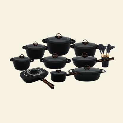 Batterie de Cuisine 35 Pcs en Aluminium