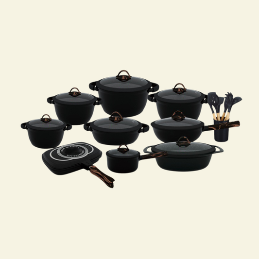 Batterie de Cuisine 35 Pcs en Aluminium