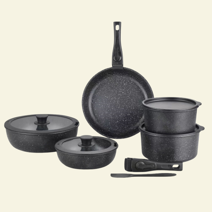 Batterie de Cuisine 9 Pcs en Granit
