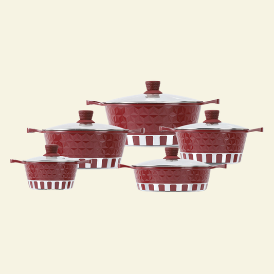 Batterie de Cuisine 12 Pcs en Aluminium