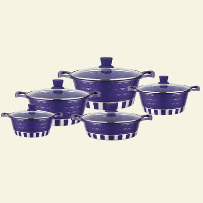 Batterie de Cuisine 12 Pcs en Aluminium