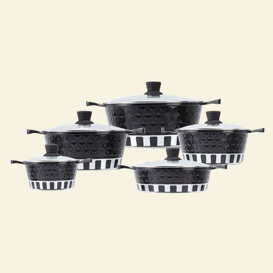 Batterie de Cuisine 12 Pcs en Aluminium