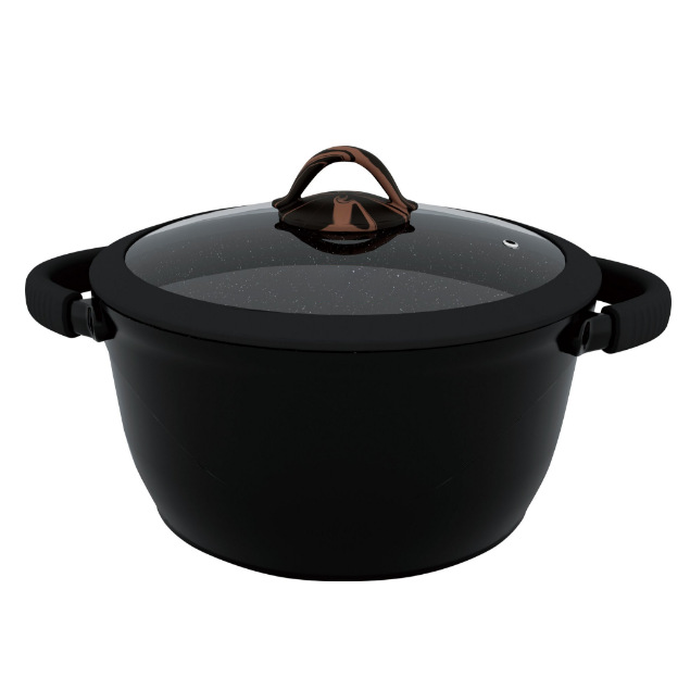 Batterie de Cuisine 35 Pièces en Aluminium Moulé Sous Pression – Casseroles Antiadhésives, Marmites et Accessoires en Silicone, Compatible Induction