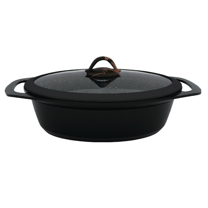 Batterie de Cuisine 35 Pièces en Aluminium Moulé Sous Pression – Casseroles Antiadhésives, Marmites et Accessoires en Silicone, Compatible Induction