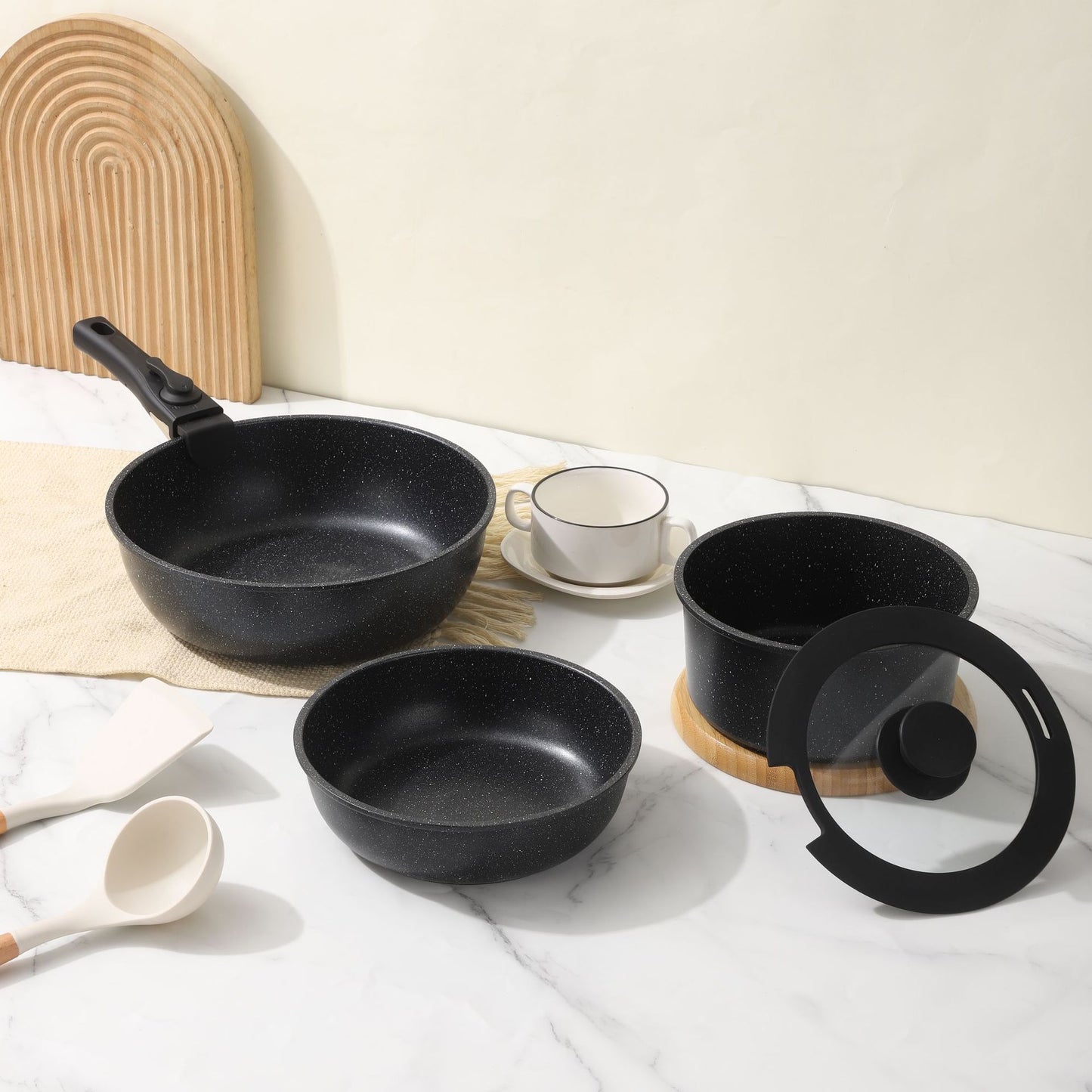 Batterie de Cuisine 5 Pcs Détachables