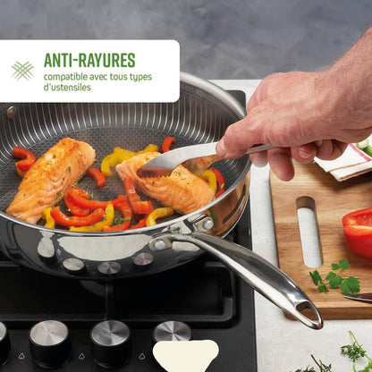 Batterie de cuisine 6 Pcs en Acier Inoxydable